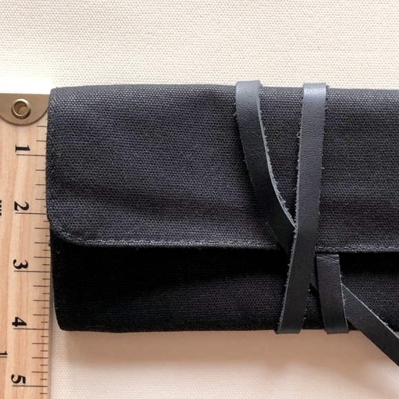 DY Discrete Jewelry Travel Organizer Envelope/Pouch/Wallet/Roll w/ Leather Strap - Picture 3 of 9